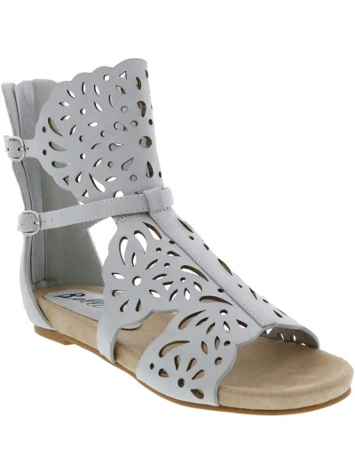 Bellini Narissa Womens Faux Leather Flat Gladiator Sandals In Multi