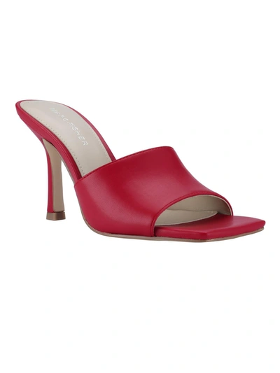 Marc Fisher Danria Womens Solid Peep-toe Heels In Red