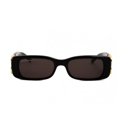 Balenciaga Dynasty Rectangle Bb0096s Sunglasses In Black