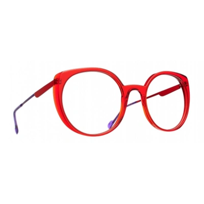 Blush By Caroline Abram Doudou Eyeglasses In Red