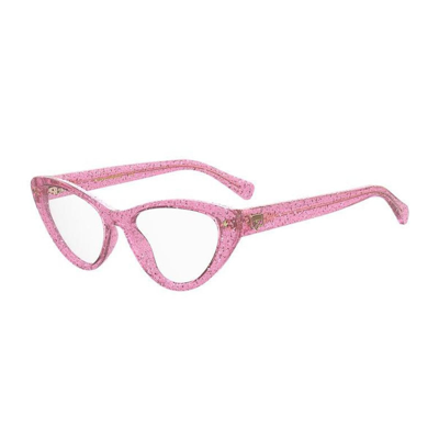 Chiara Ferragni Cf 7012 Pink Glitter Eyeglasses