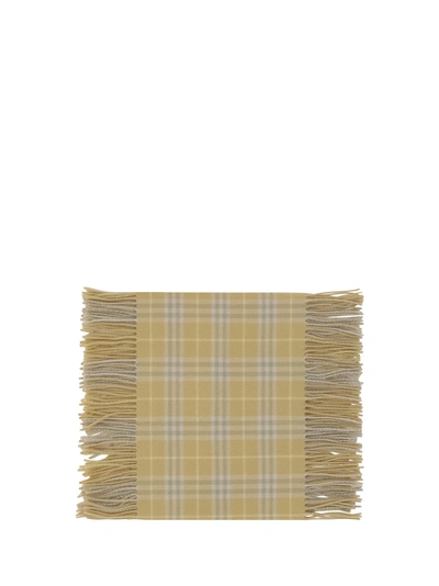 Burberry Cashmere Scarves In Yellow