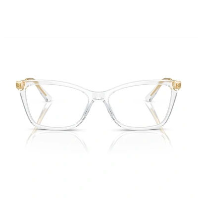 Dolce & Gabbana Dg3347 Sicilian Taste Eyeglasses In 3133 Clear/gold
