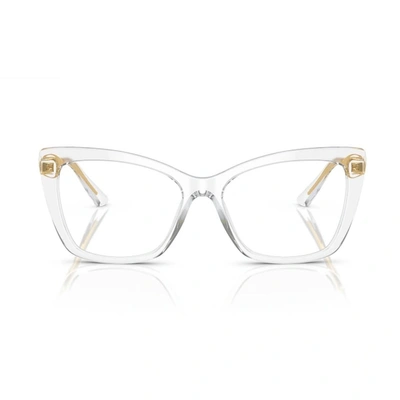 Dolce & Gabbana Dg3348 Sicilian Taste Eyeglasses In 3133 Clear/gold