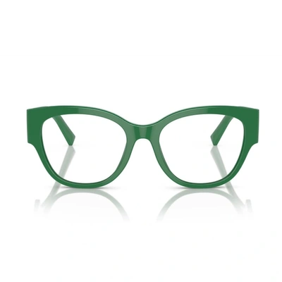 Dolce & Gabbana Dg3377 Dg Crossed Eyeglasses In Green