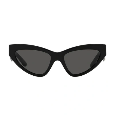 Dolce & Gabbana Dg4439 Dg Crossed Sunglasses In Black