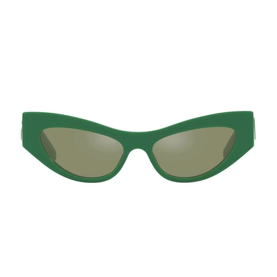 Dolce & Gabbana Dg4450 Dg Crossed Sunglasses In Green