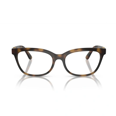 Dolce & Gabbana Dg5106u Dg Crossed Eyeglasses In 502 Havana