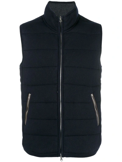 N•peal The Mall Quilted Gilet In Blue