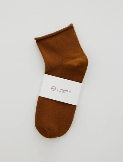 Ag Jeans Shorty Sock In Brown