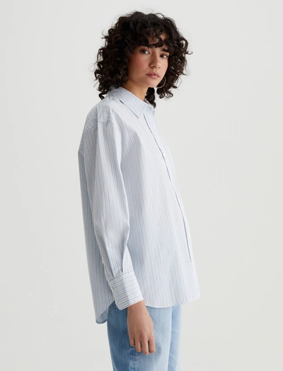 Ag Jeans Addison Shirt In Blue