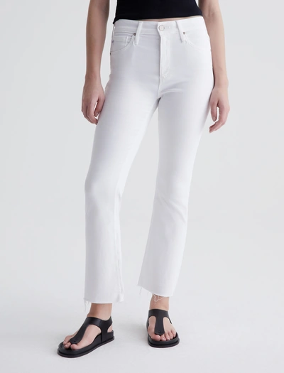 Ag Jeans Farrah Boot Crop In White