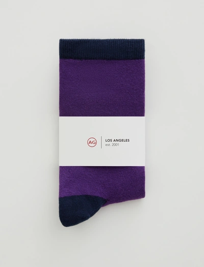 Ag Jeans Crew Sock In Purple