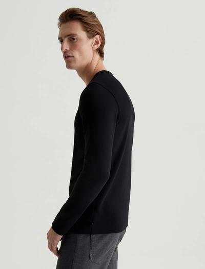 Ag Jeans Bryce Long Sleeve Crew In Black