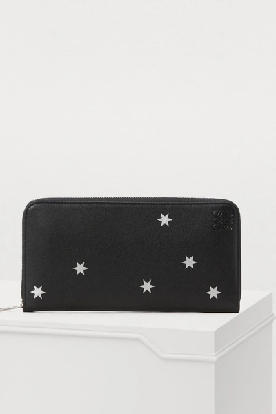 Loewe Zip Around Wallet With Stars