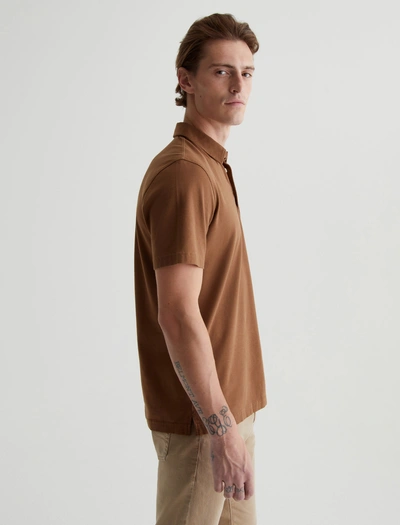 Ag Jeans Bryce Polo In Brown