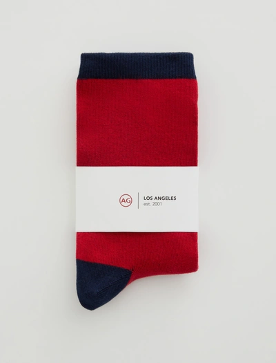 Ag Jeans Crew Sock In Red
