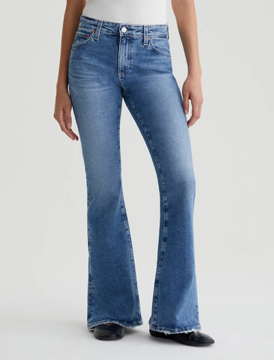 Ag Angeline Mid-rise Flare Jeans In 16 Years Cupola In Blue