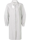 See By Chloé City Oversized Wool-blend Felt Coat In Gray