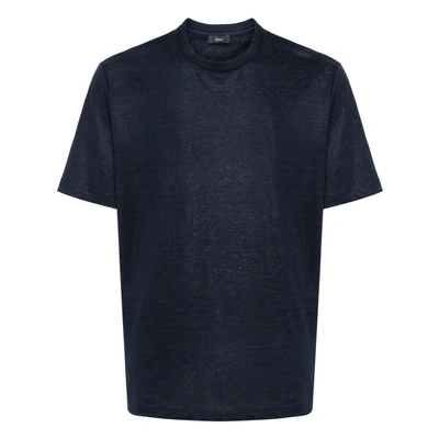 Herno T-shirts In Blue