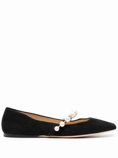 Jimmy Choo Flat Shoes In Black