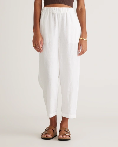 Quince Women's 100% European Linen Pants In White