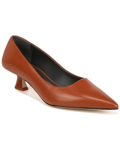 Franco Sarto Diva Leather Pump In Brown