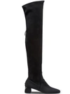 Prada Stretch T.45 Over-the-knee Boots In Black