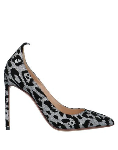 Francesco Russo Leopard Pumps In Black