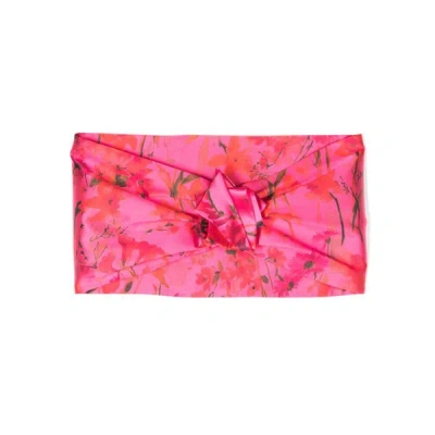 Fely Campo Floral-print Silk Scarf In Pink