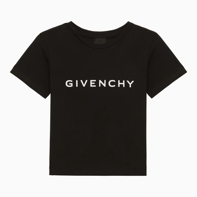 Givenchy Kids' Black Cotton T-shirt With Logo