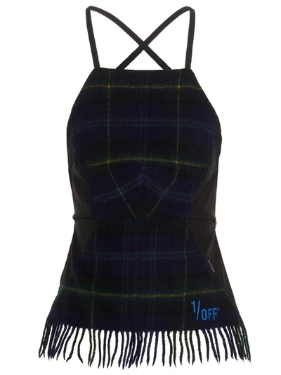 1/off Checked Scarf Tops Multicolor