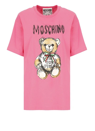 Moschino T-shirts And Polos Fuchsia In Pink