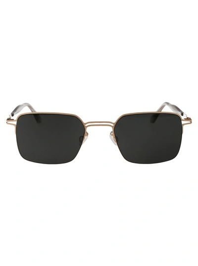 Mykita Sunglasses In 291 Champagne Gold Dark Grey Solid