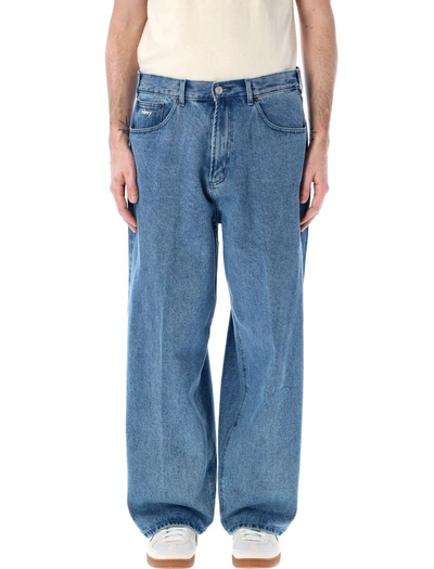 Obey Big Weeg Baggy Pant In Light Indigo