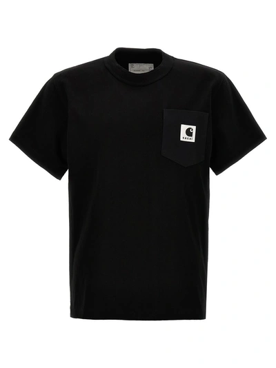 Sacai T-shirt  X Carhartt Wip In Black