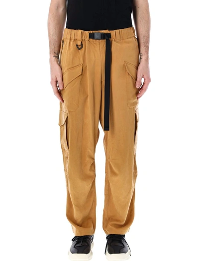 Y-3 Cargo Belted Pant In Tobacco