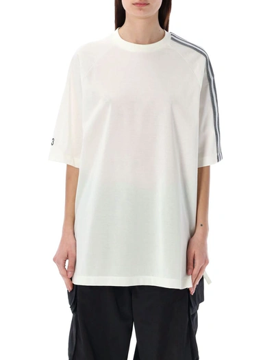 Y-3 Over Tee 3 Stripes In White