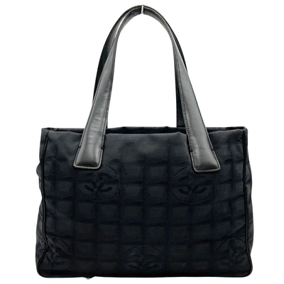 Pre-owned Chanel Travel Line Black Synthetic Shoulder Bag ()