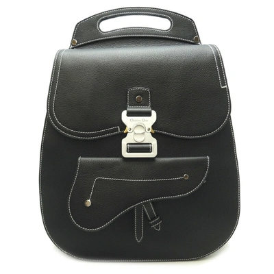 Dior Gallop Black Leather Backpack Bag ()