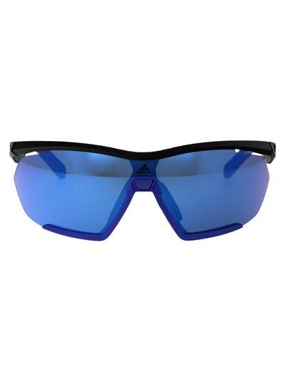 Adidas Originals Adidas Sunglasses In 05x Nero/altro/blu Specchiato