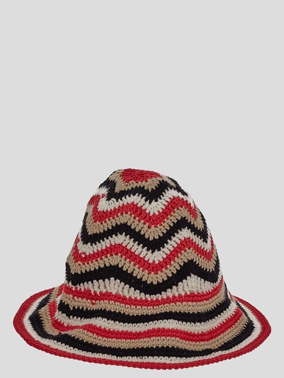 Ganni Hats In Red