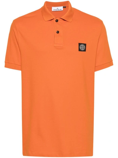 Stone Island T-shirts And Polos Orange