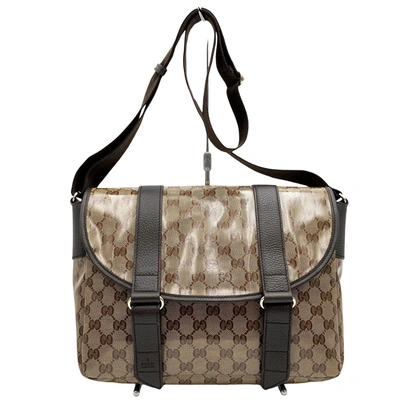 Gucci Gg Crystal Brown Crystal Shopper Bag ()