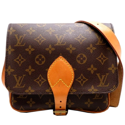 Pre-owned Louis Vuitton Cartouchière Brown Canvas Shoulder Bag ()
