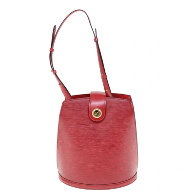 Pre-owned Louis Vuitton Cluny Red Leather Shoulder Bag ()