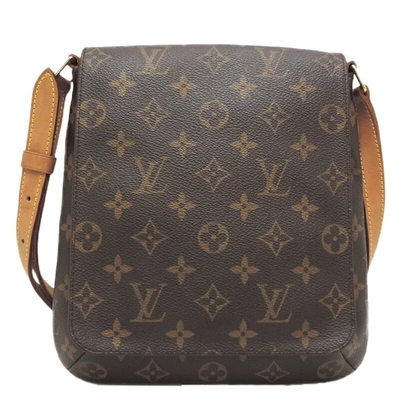 Pre-owned Louis Vuitton Musette Salsa Brown Canvas Shoulder Bag ()