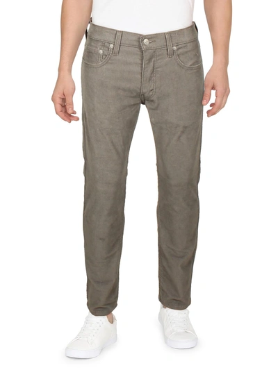 Levi Strauss & Co Mens Corduroy Stretch Straight Leg Pants In Silver