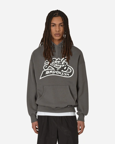 Neighborhood Lordz Of Brooklyn Hooded Sweatshirt Charcoal In Black