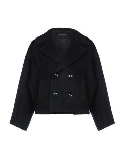 Yohji Yamamoto Coat In Black